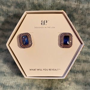 Blue Topaz Earrings NIB